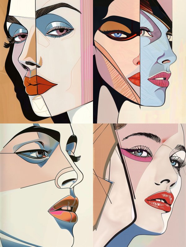Fragmented Beauty: A Cubist Study