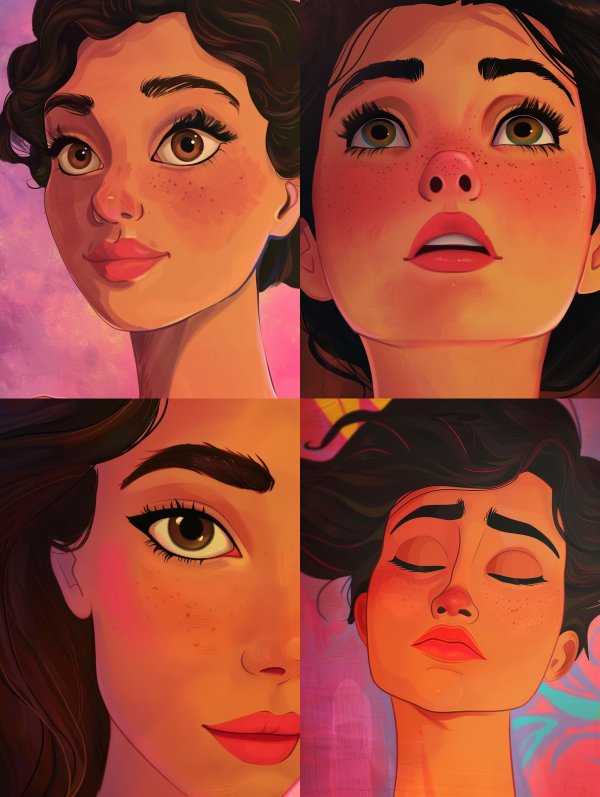 Emotional Portraits in Vibrant Hues