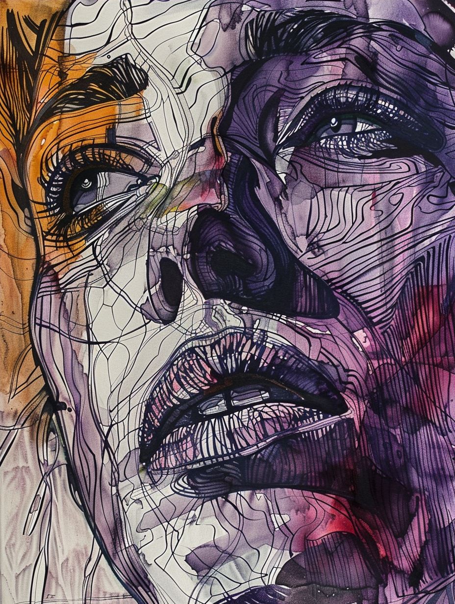 Fragmented Soul in Violet Hues - Image 4