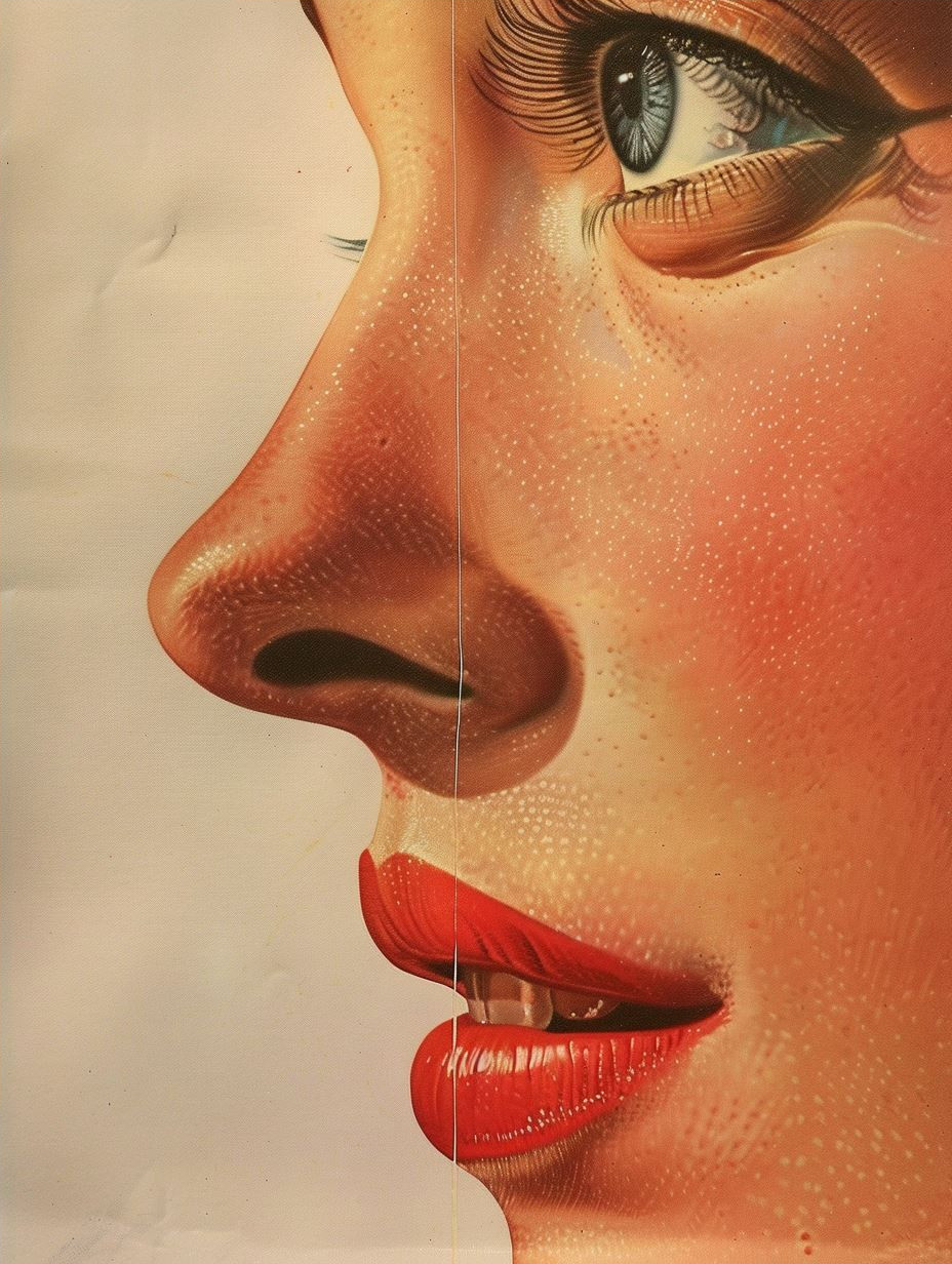 Vintage Mid-Century Beauty Illustration - Image 4