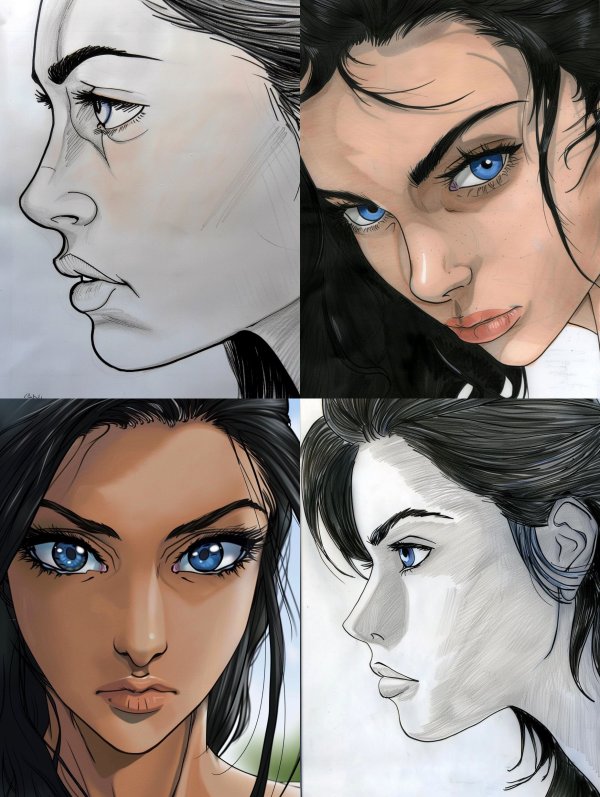 Ethereal Digital Portrait Studies