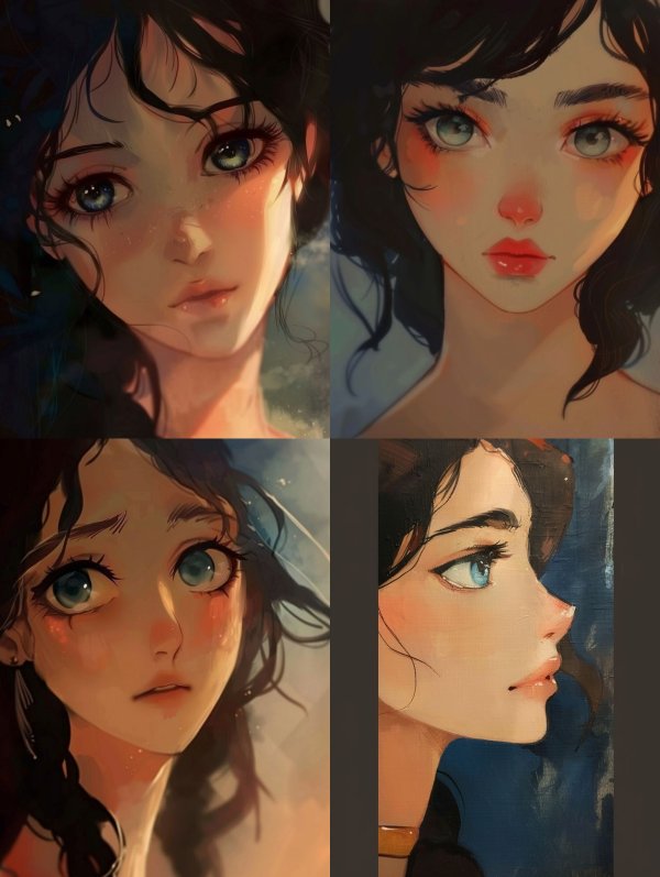 Ethereal Gazes of a Digital Muse