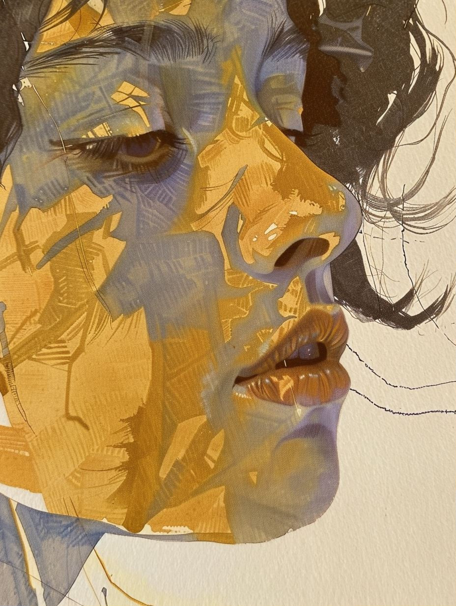 Abstract Golden Hour Portrait