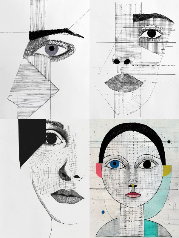 Geometric Deconstruction of Human Faces