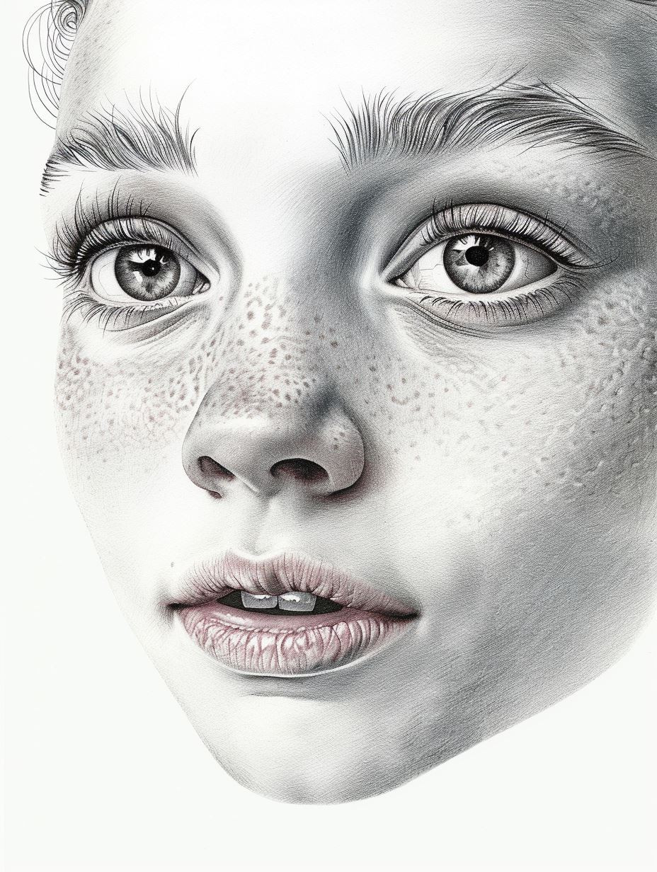 Ethereal Gazes in Hyper-Realistic Pencil - Image 2