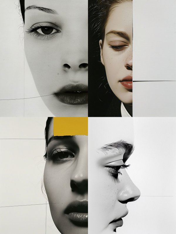 Fragmented Beauty: A Study of Faces