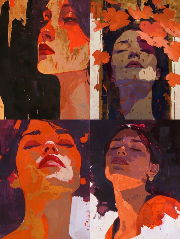 Gilded Shadows of Urban Melancholy