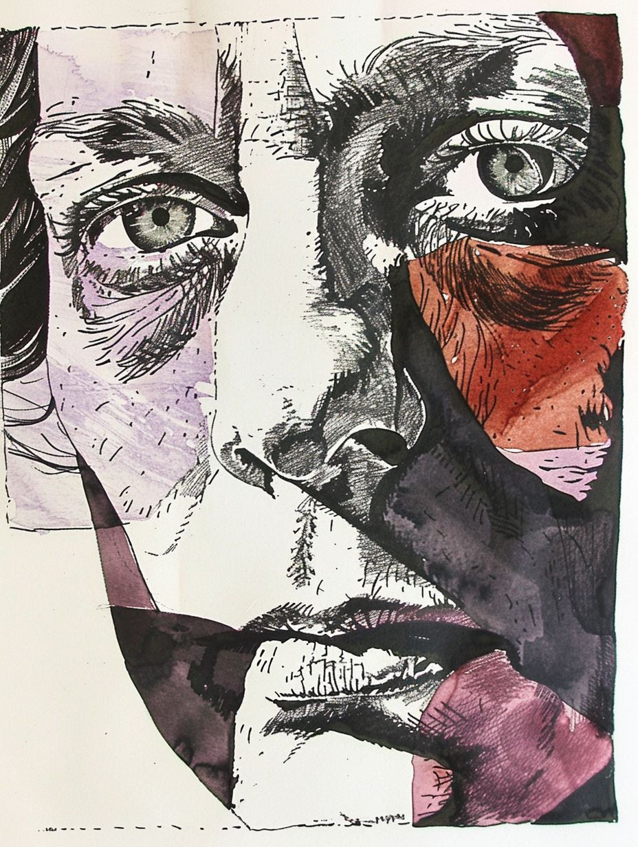 Fragmented Gazes: A Study in Ink - Image 4