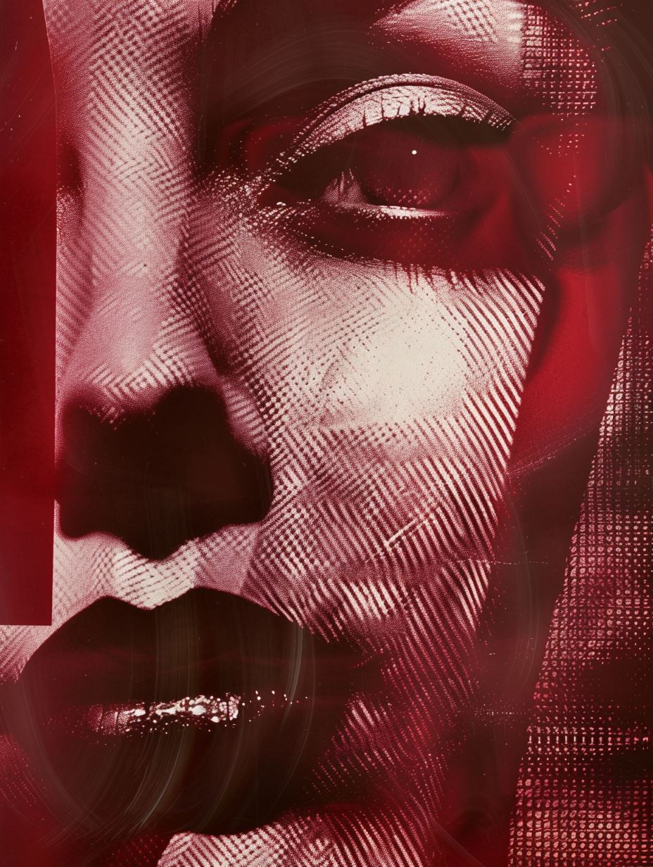 Crimson Noir Ethereal Portraits - Image 1