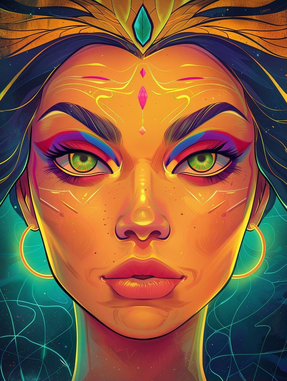 Vibrant Visions of Mystical Women - Image 1