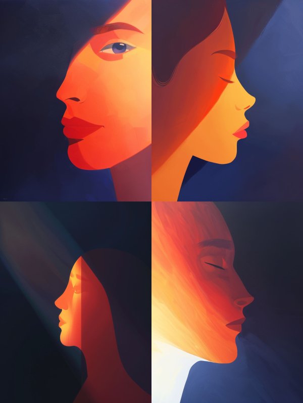 Radiant Contrast Portrait Study