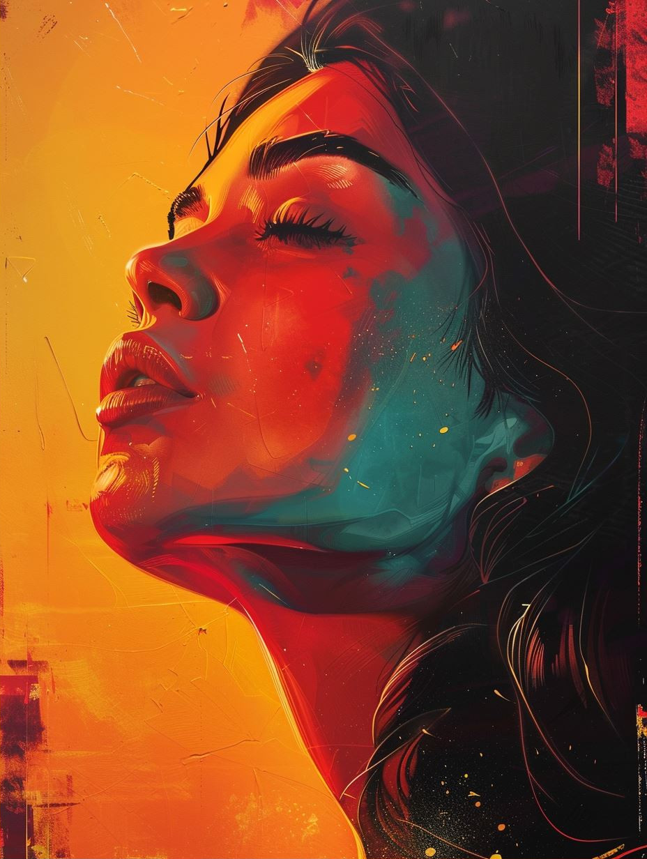 Vibrant Portraits in Neon Hues - Image 2