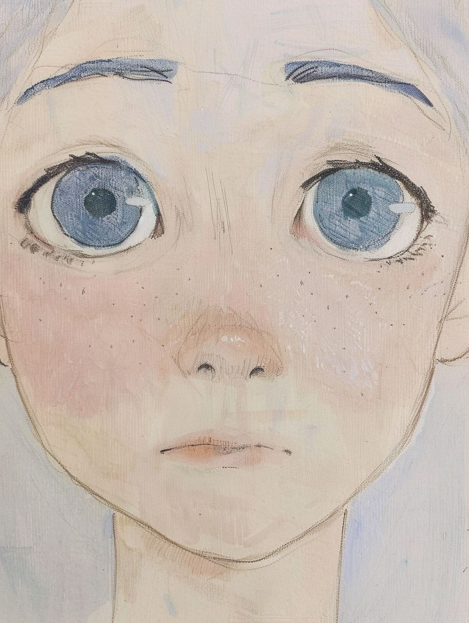 Ethereal Pastel Child Portrait - Image 1