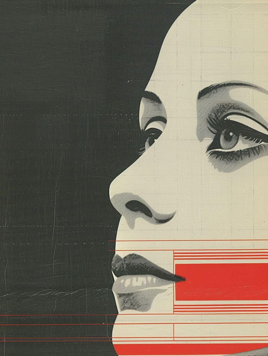 Retro Futurist Halftone Portrait - Image 4