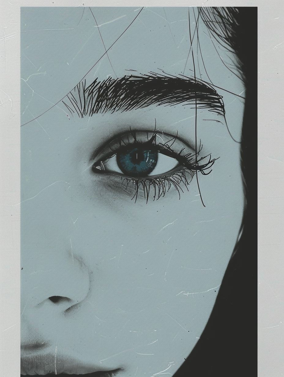 Ethereal Glitch Portrait Study - Image 3