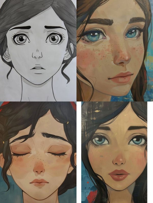 From Sketch to Soul: Digital Portrait Evolution