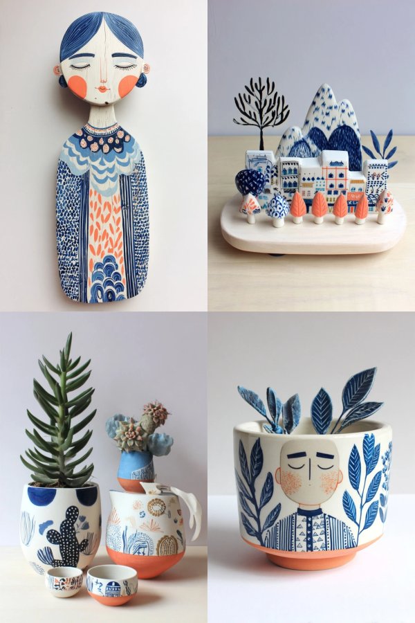 Azure Folk Whimsy