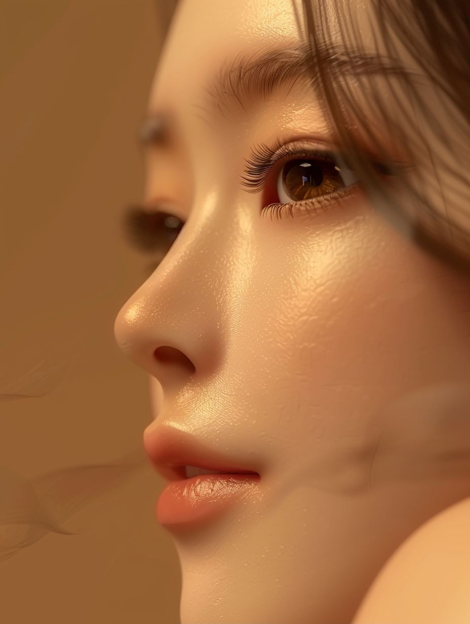 Ethereal Glow: A Study in Radiant Beauty - Image 1