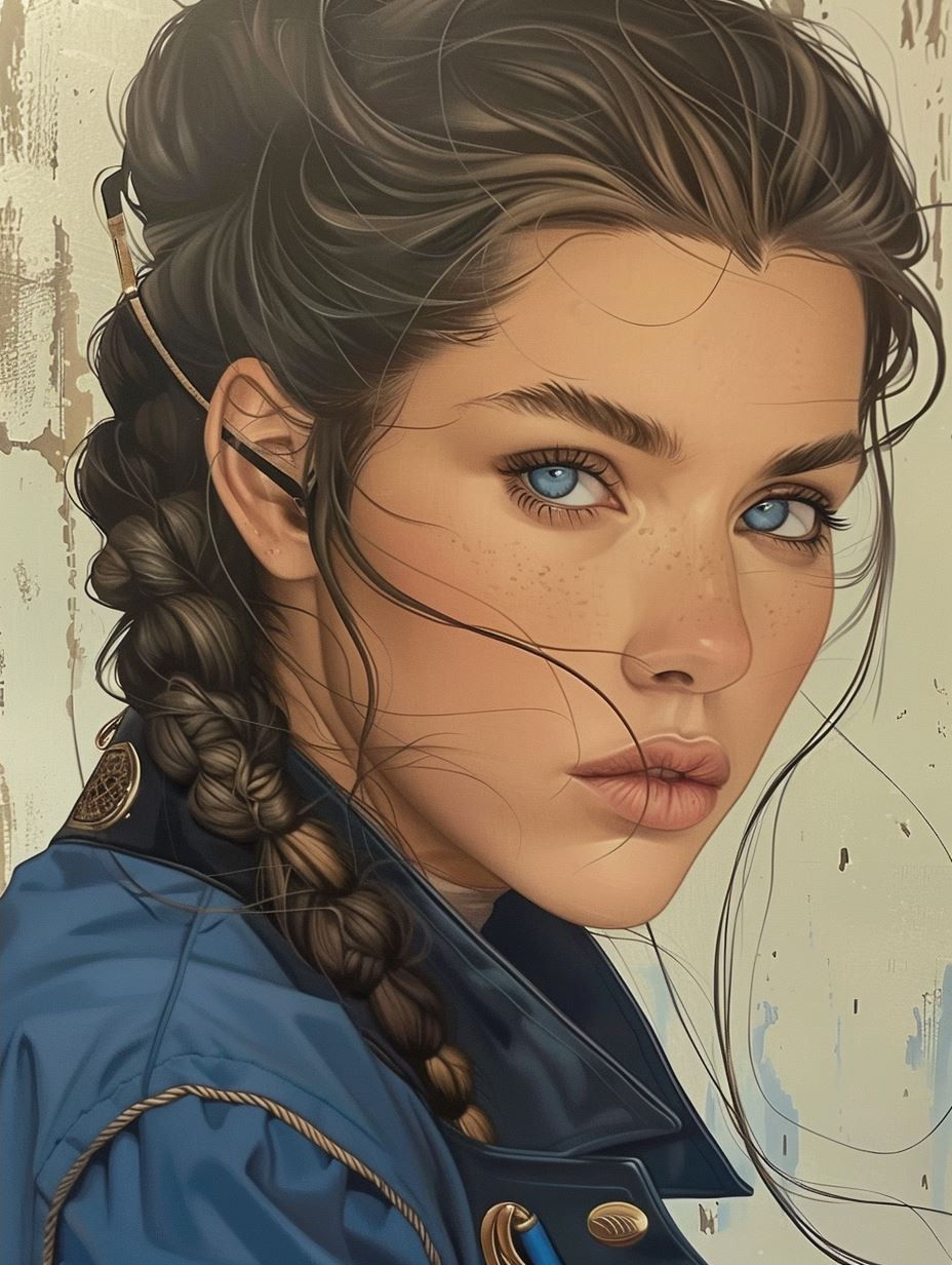 Golden Gaze: A Study in Blue Eyes - Image 2