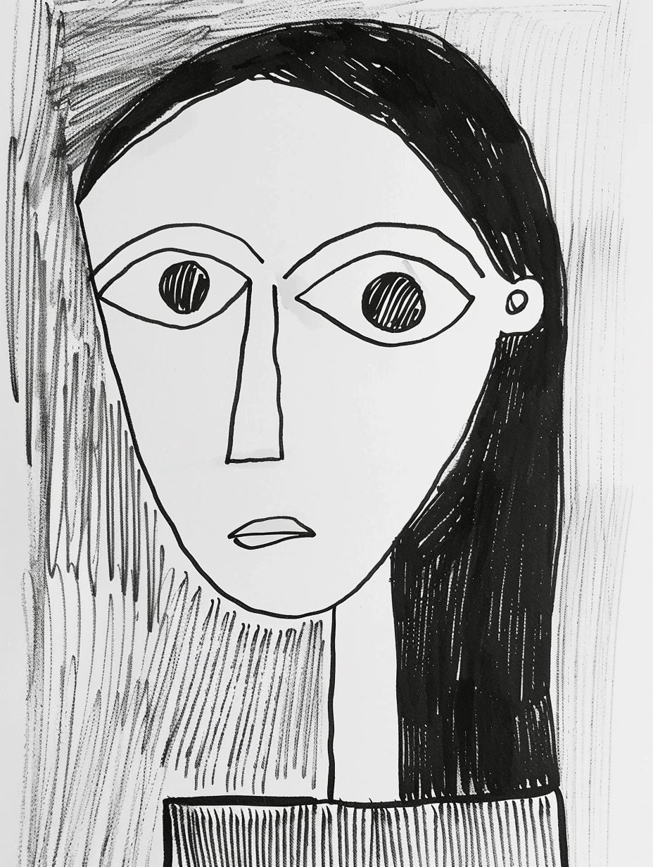 Abstract Cubist Portrait Studies - Image 2