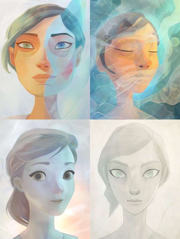 Ethereal Portraits of Inner Emotion