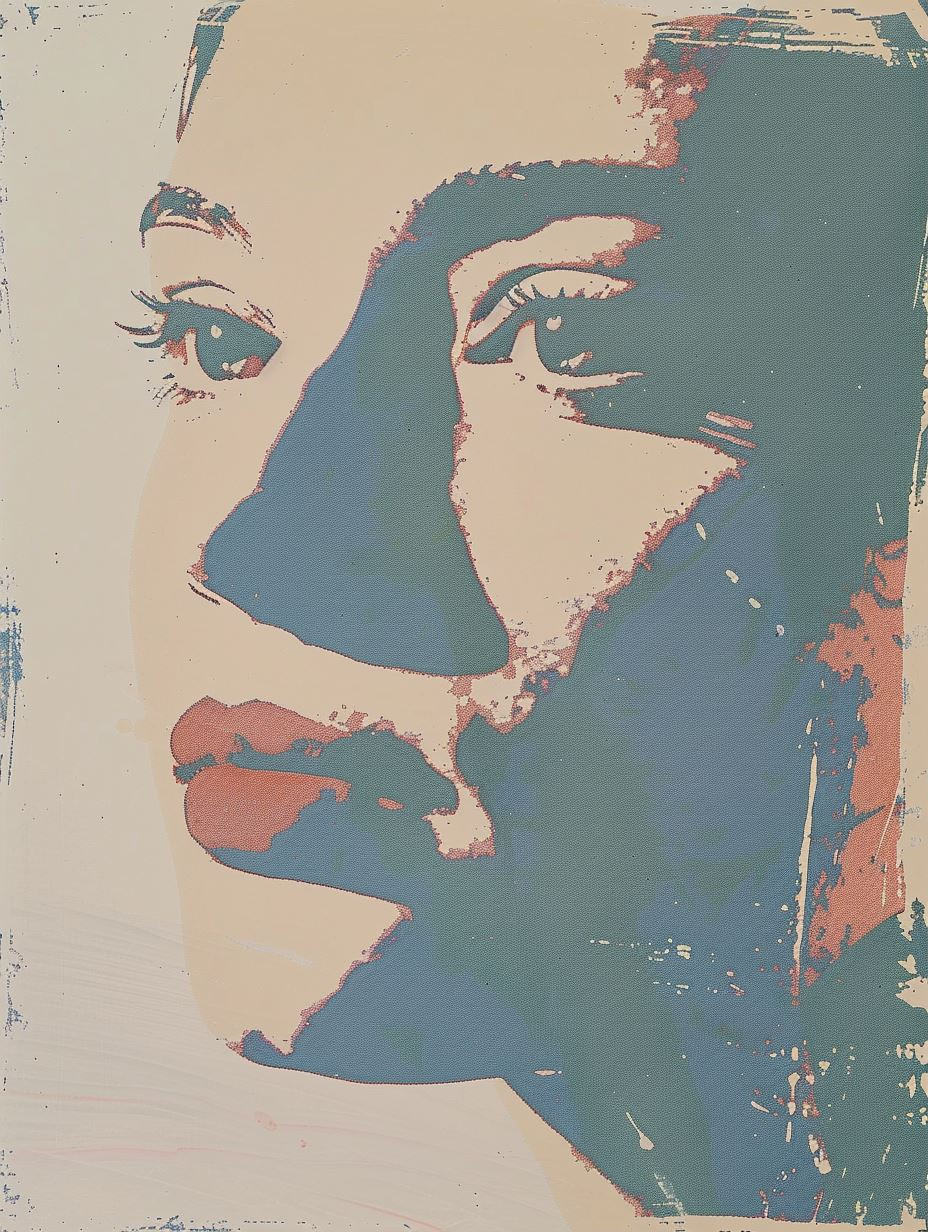 Abstract Pop Art Portrait Study