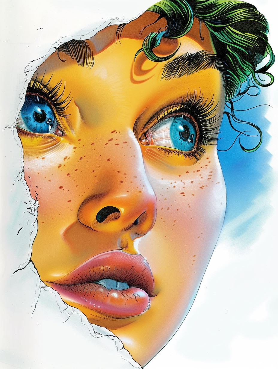 Vibrant Digital Portraits of Freckled Faces - Image 3