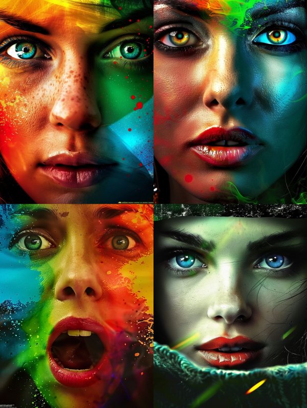 Prismatic Spectrum Portrait Study