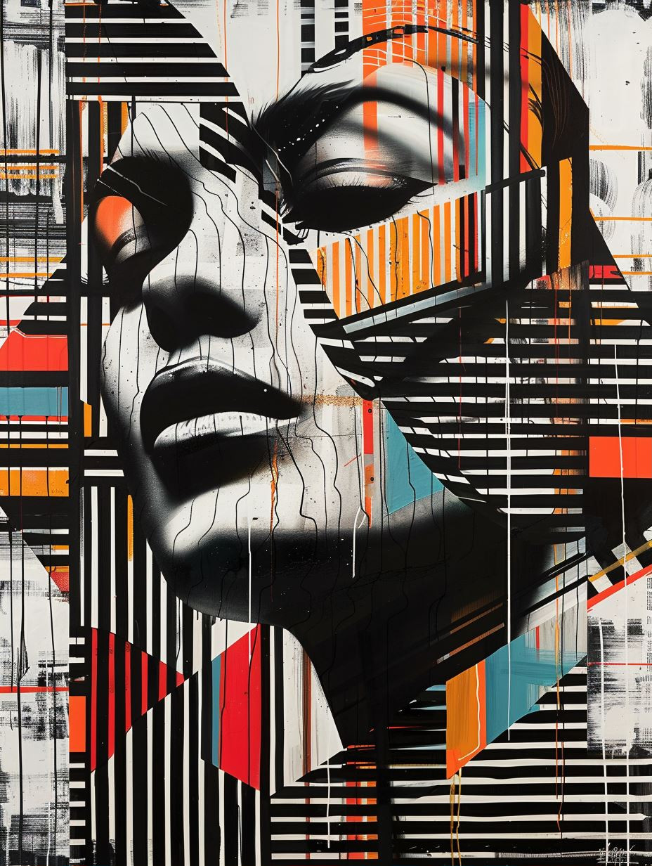 Abstract Geometric Portrait Fusion - Image 1