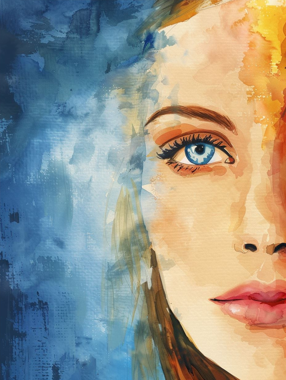 Azure Gazes: A Quadtych of Emotion - Image 4