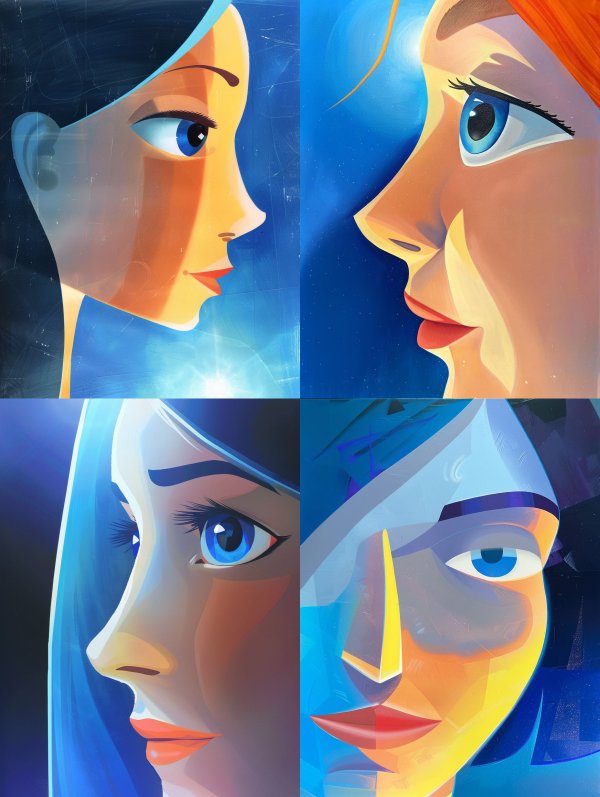 Faces of Azure Dreams