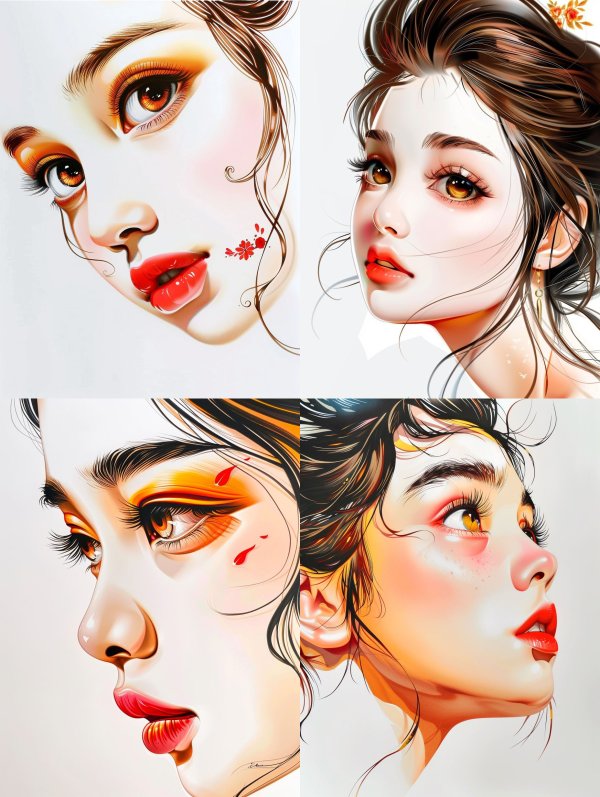 Ethereal Amber Gaze