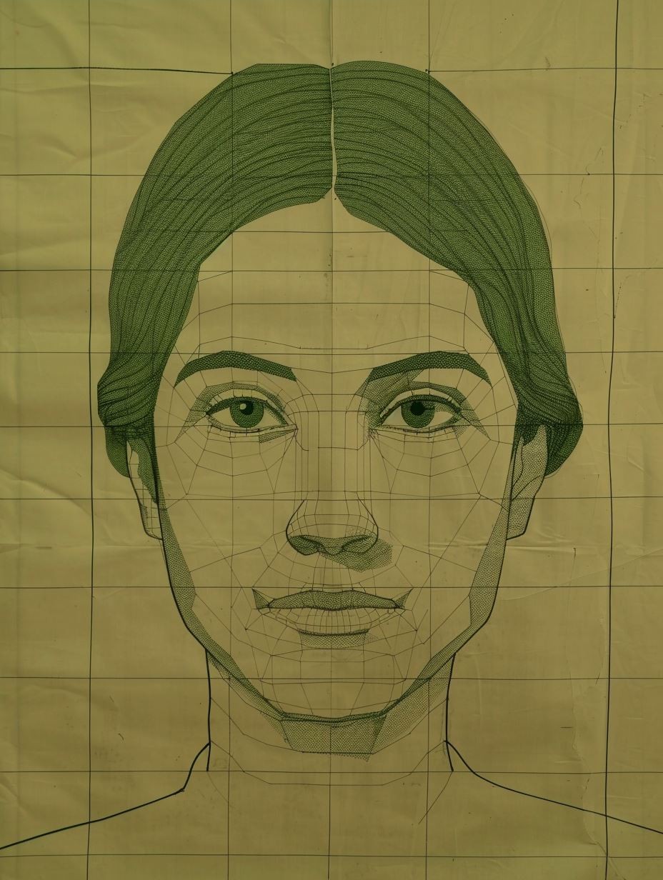 Technical Portrait of Freckled Beauty - Image 4