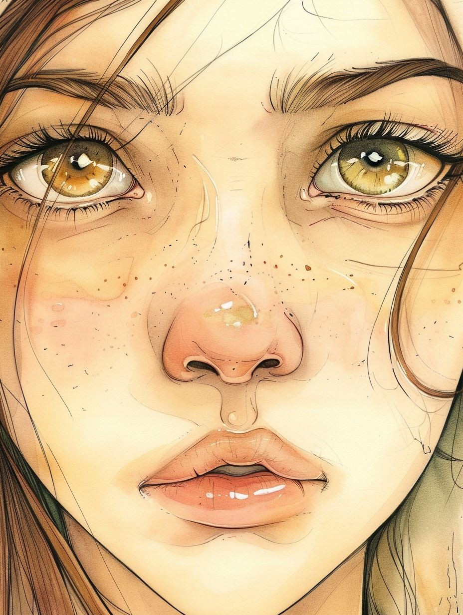 Golden Gaze: Digital Portrait Studies - Image 2