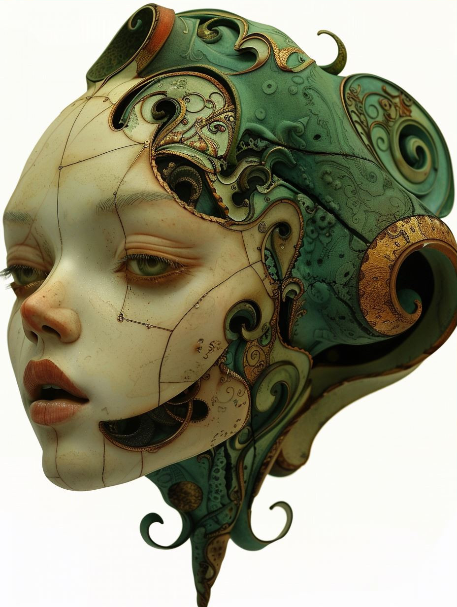 Surreal Ethereal Biomechanical Portraits - Image 3