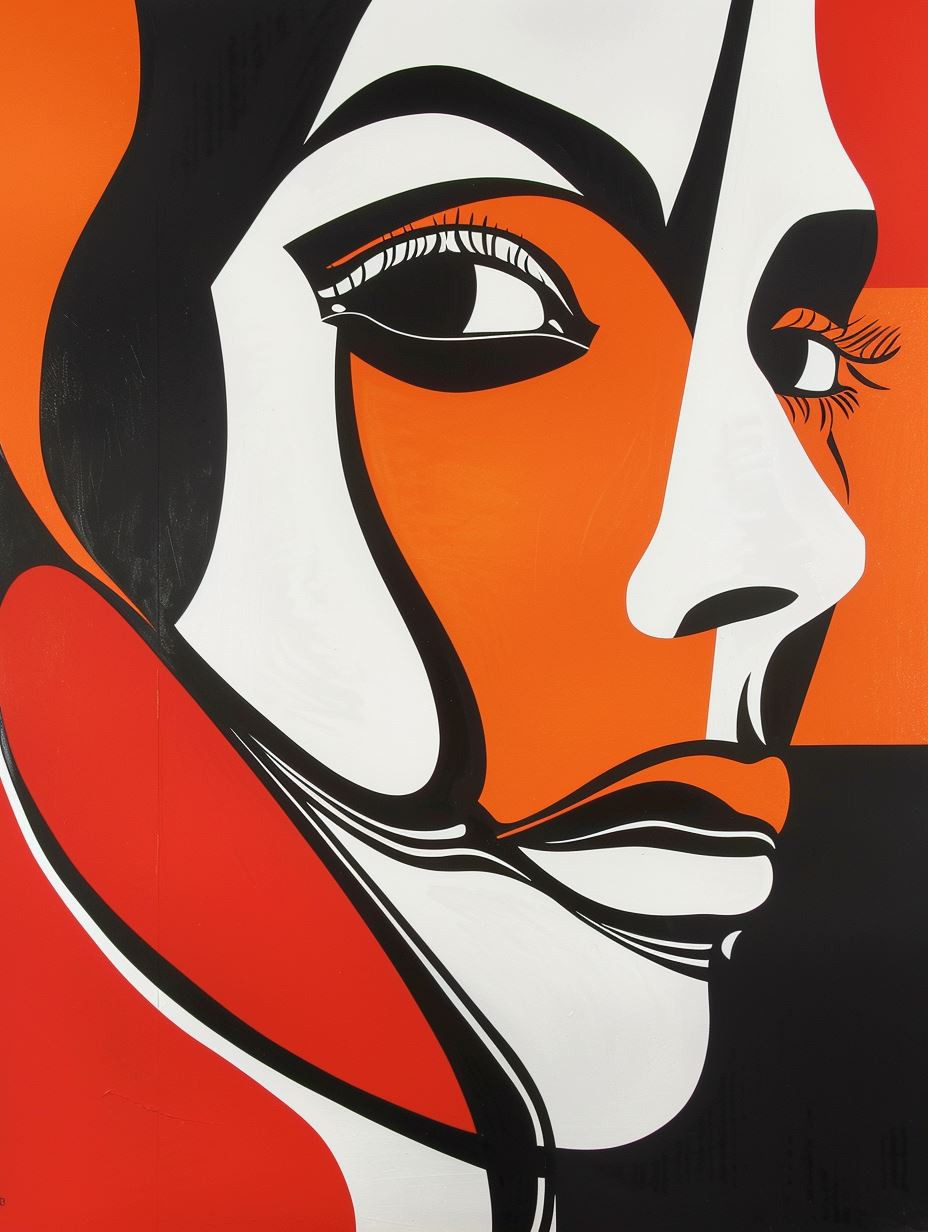Fragmented Visions in Red and Black - Image 1