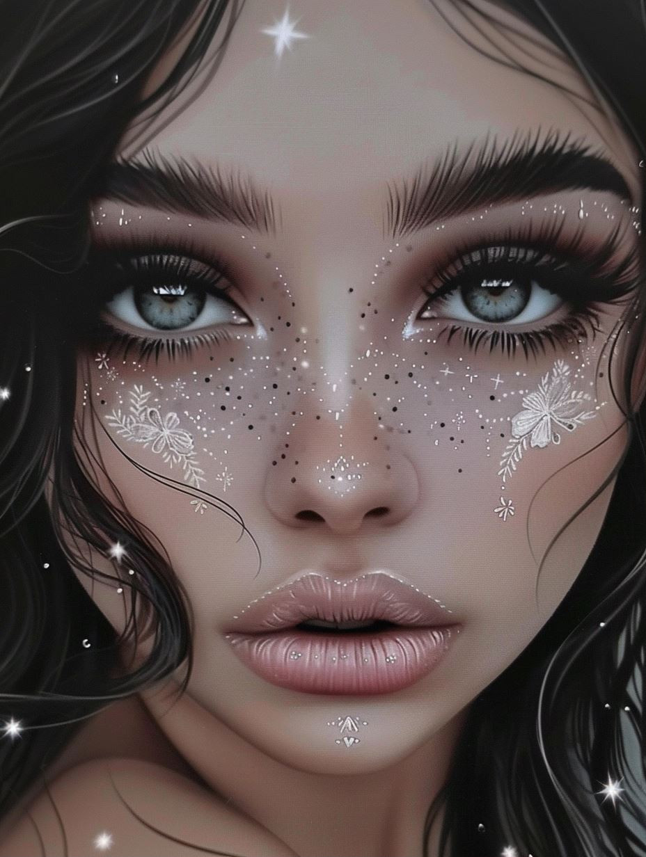 Celestial Stardust Ethereal Portrait