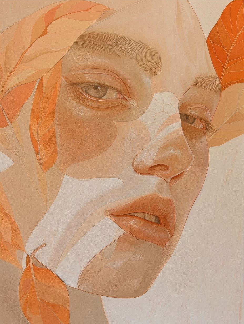 Ethereal Orange Portrait Studies - Image 4