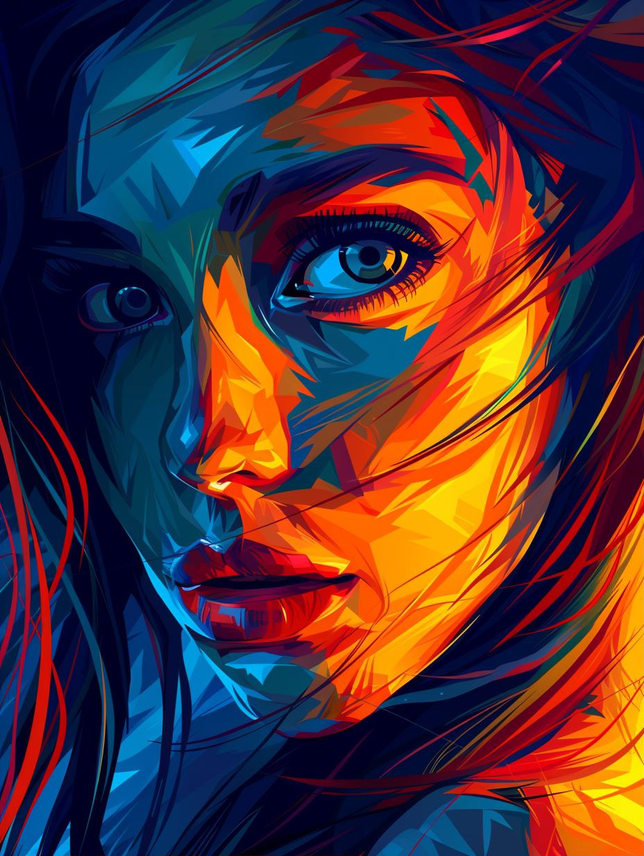 Vibrant Neon Soul Portraits - Image 1