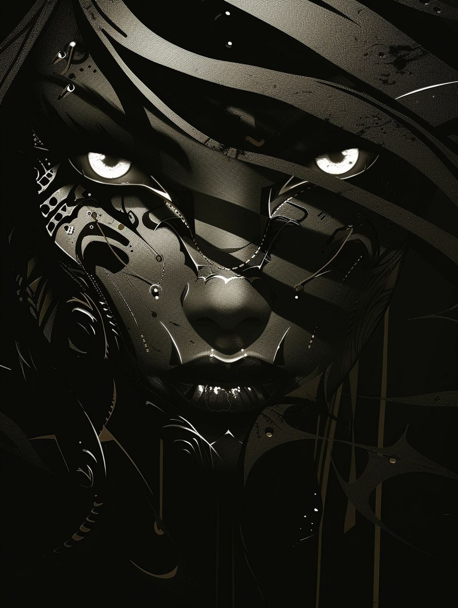 Dark Gothic Ornamental Portrait - Image 3