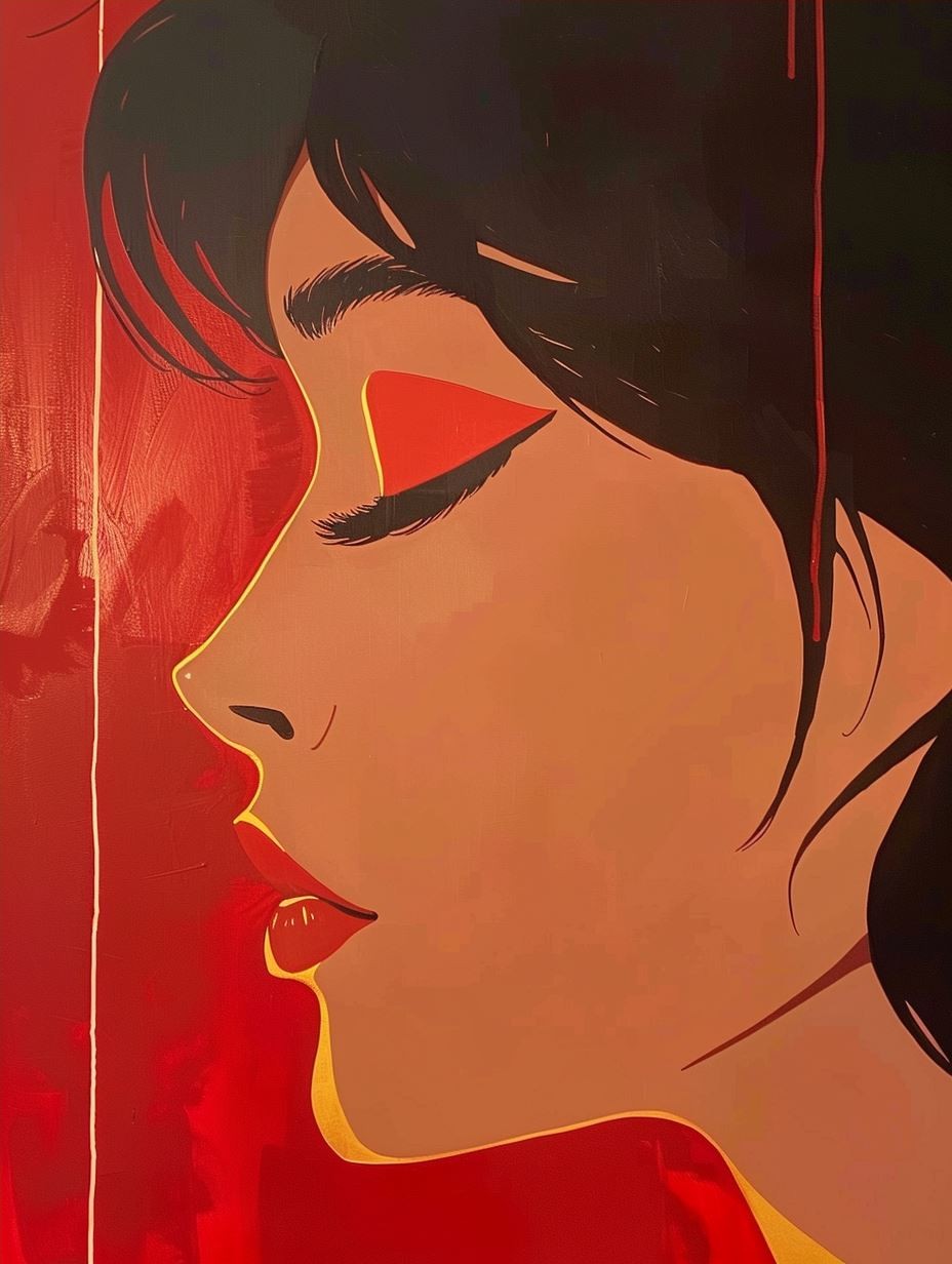 Crimson Visions: A Study in Anime Style - Image 4
