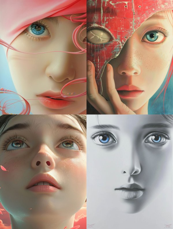 Ethereal Gaze of Digital Souls