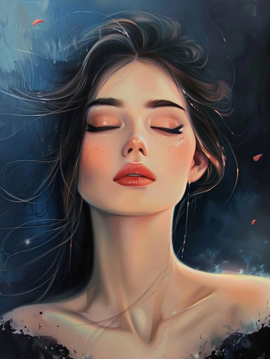 Ethereal Dream of Midnight Blue - Image 1