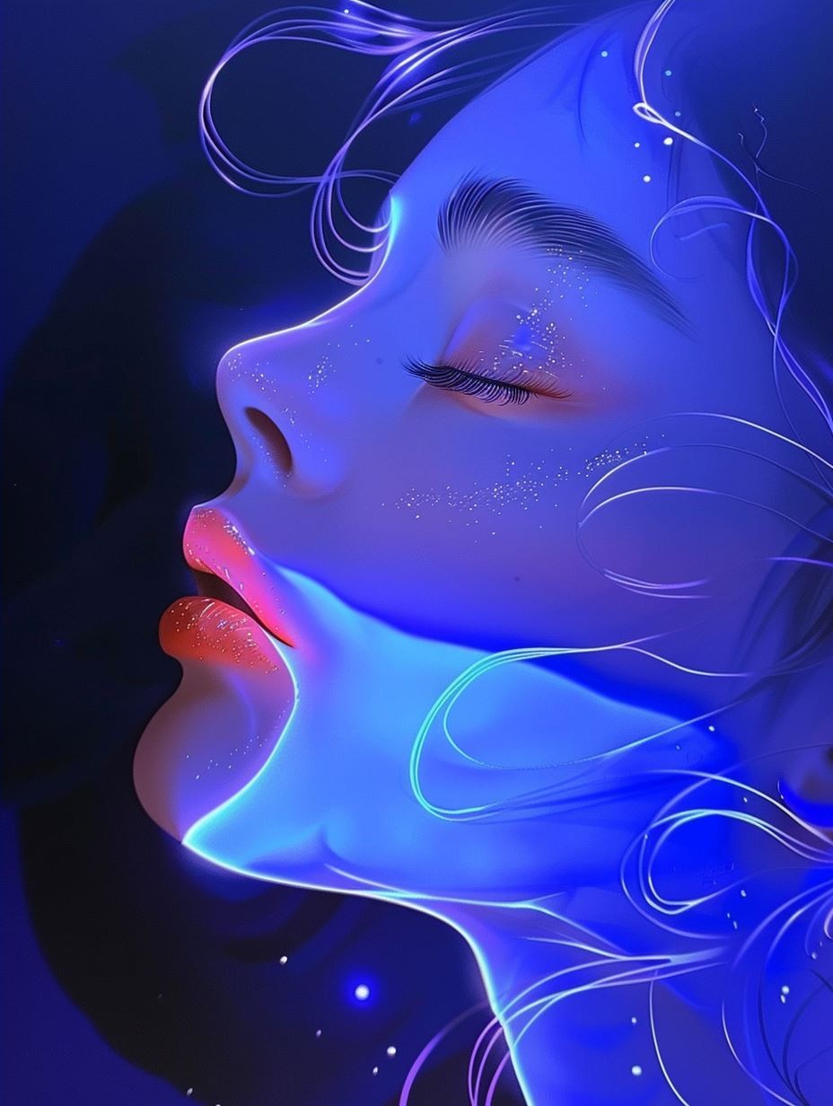 Neon Dreams: Digital Ethereal Portraits - Image 4