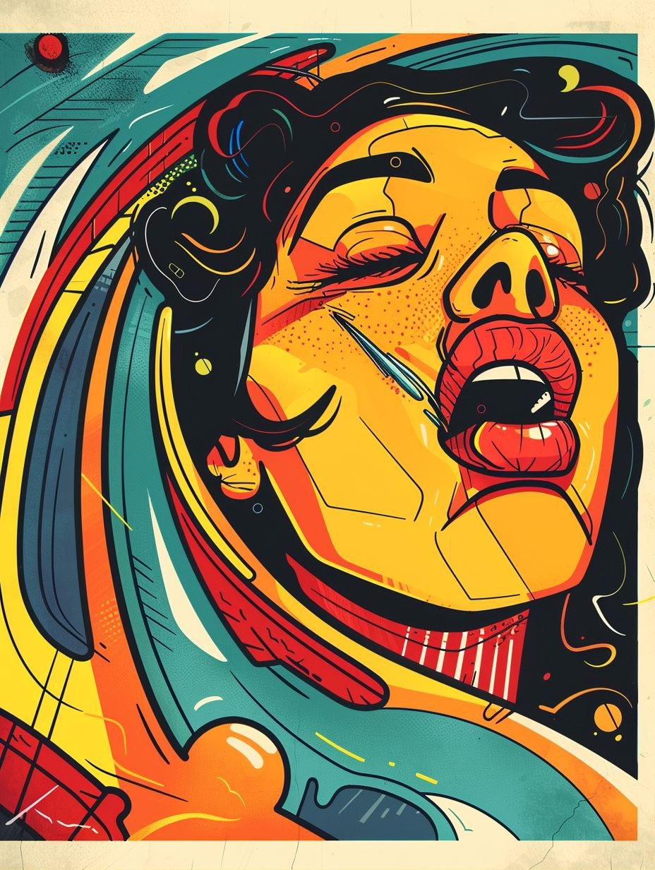 Vibrant Visions: Pop Art Portrait Quartet - Image 1
