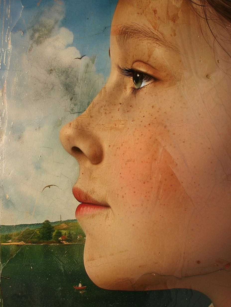 Vintage Freckled Portrait - Image 4