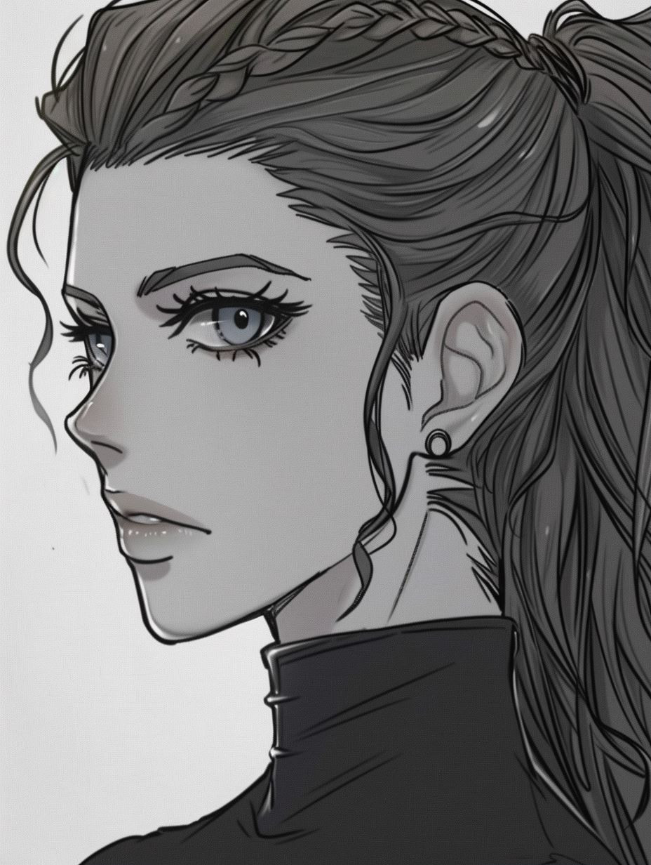 Monochrome Elegance in Ink - Image 1