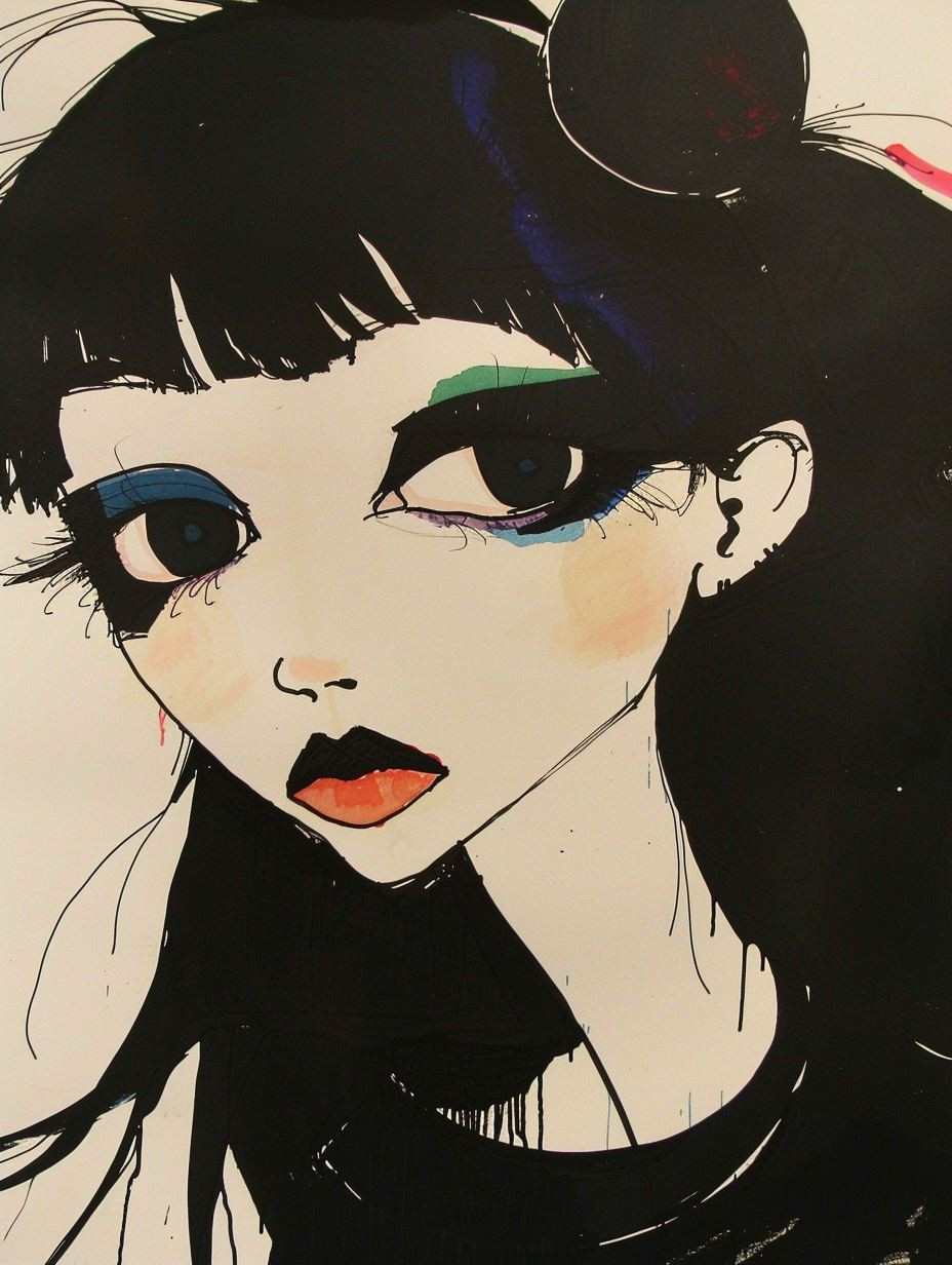 Dark Gothic Anime Portraits - Image 2