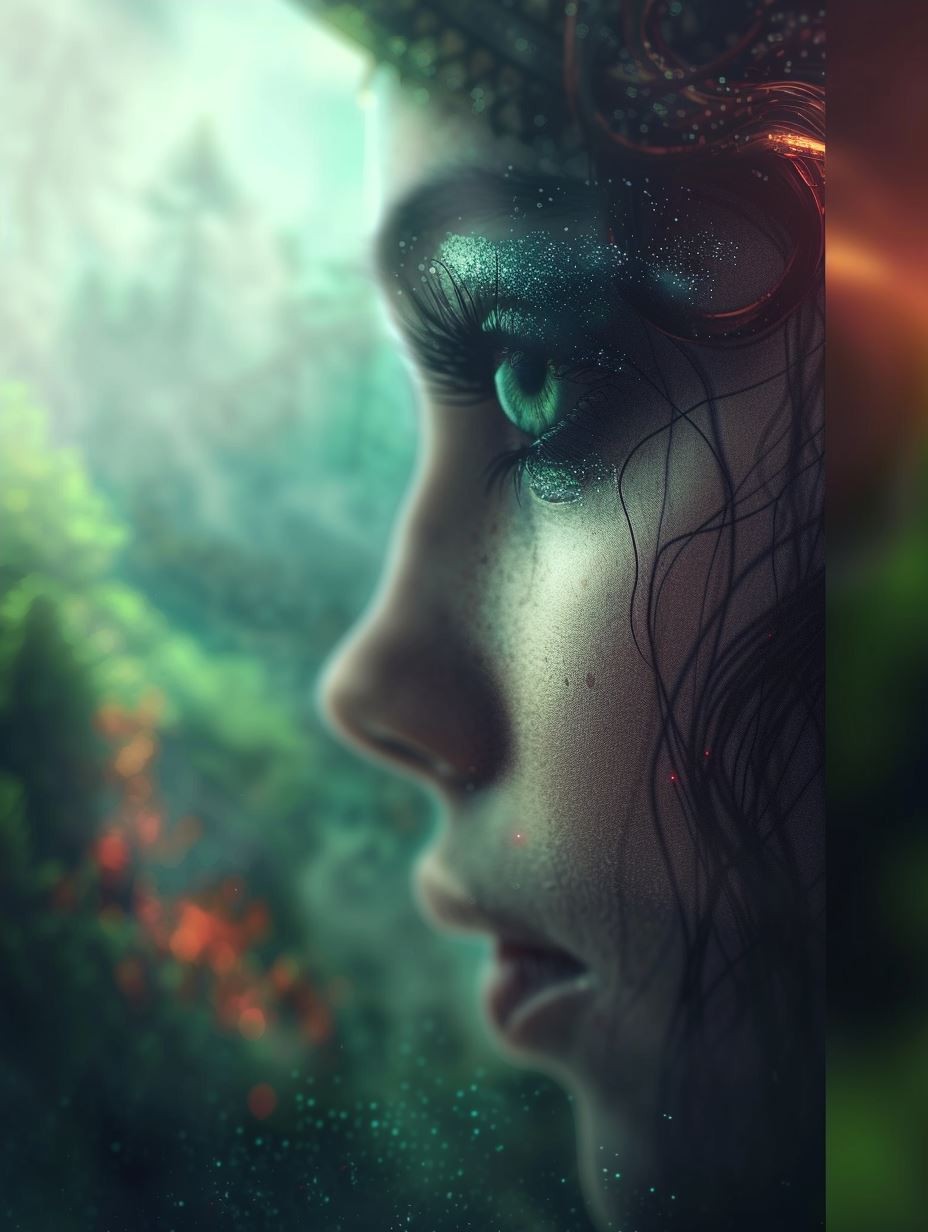 Ethereal Forest Spirit Gaze - Image 4