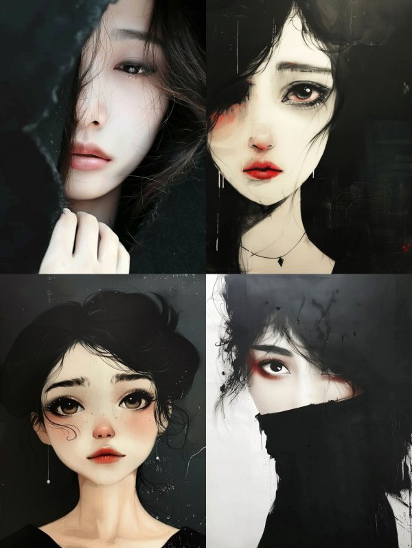 Melancholic Dark Ethereal Portraits